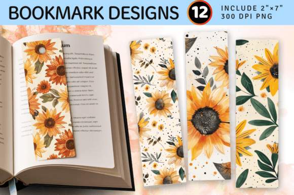 Download Boho Daisy Sunflowers PNG Bookmark Desig - Flowers png Collection