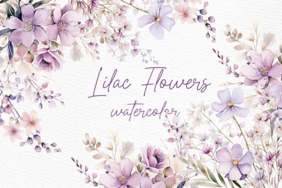 Download Watercolor Lilac Flowers Png Lilac Png - Premium Resources