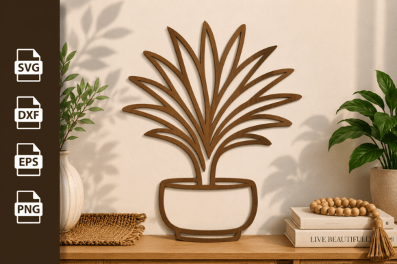 Download Potted Plant Tree Laser Cut Files Svg - Potted Collection