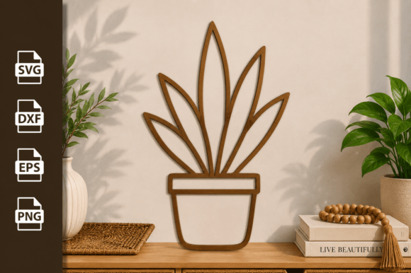 Download Potted Plant Tree Laser Cut Files Svg - Potted Collection